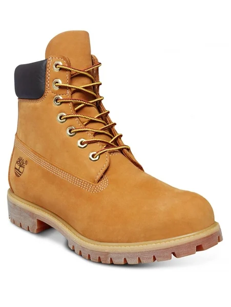 Timberland Premium 6 Inch Leather High Boots Wheat Yellow - Image 2