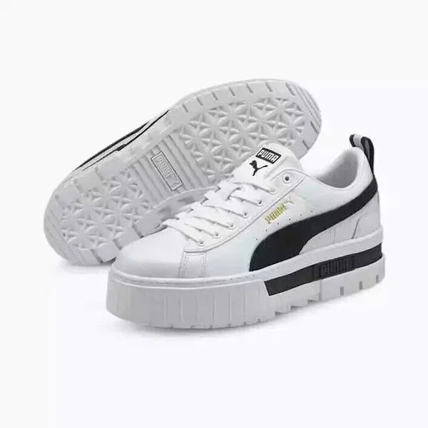 PUMA MAYZE LEATHER BLACK & WHITE - Image 3